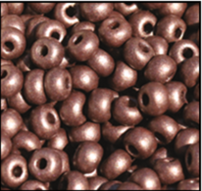 Czech Seed Bead 11/0 Chocolate Op. Matt Pearl - 1 Hank